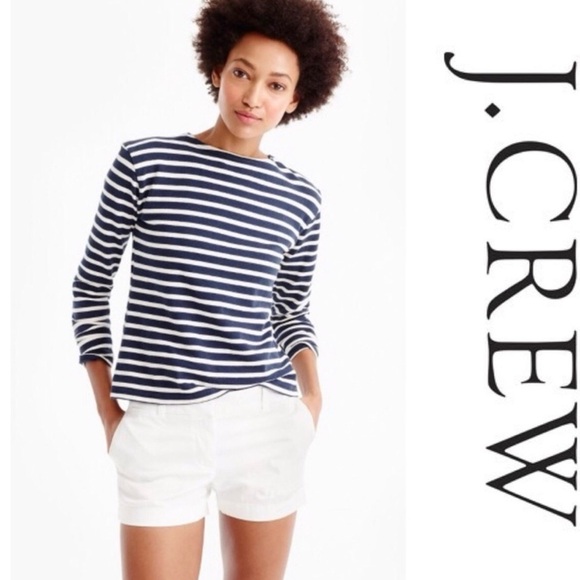 Y2K J. Crew Chino White Cotton Shorts SZ: 00 Classic Preppy Style 4” - Picture 12 of 12